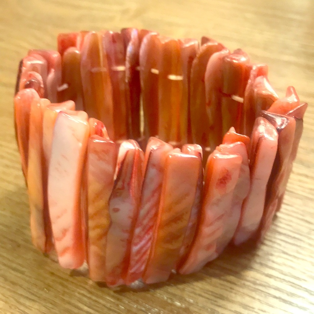 Shell Glass Stretchable Bracelet 💞